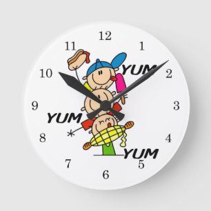 Reloj Redondo Mediano Yum Yum Verano