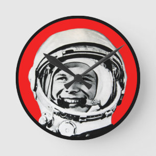 Reloj Redondo Mediano Yuri Gagarin - Héroe Soviético & Cosmonauta
