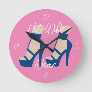 Reloj Redondo Mediano Zapato de tacón alto Thunder_Cove