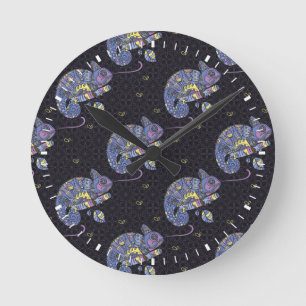 Reloj Redondo Mediano Zentangle Lizard