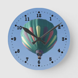 Reloj Redondo Mediano Zollie Hot Air Balloon Clock