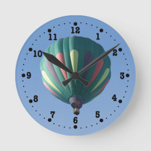 Reloj Redondo Mediano Zollie Hot Air Balloon Clock