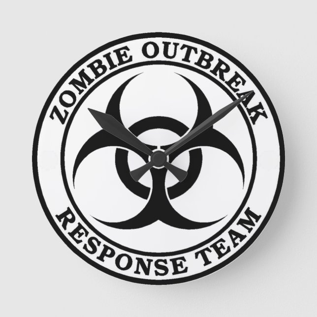 Reloj Redondo Mediano Zombie Outbreak Response Team (Biohazard) (Anverso)