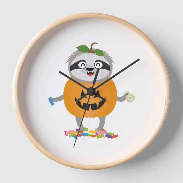 Reloj Regalo de disfraces de calabaza para Halloween (Anverso)