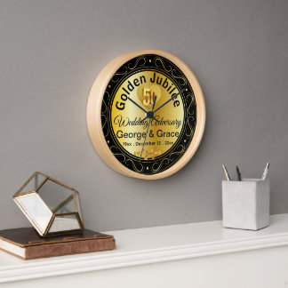 Reloj Regalo del 50 aniversario del aniversario de oro p