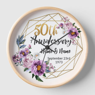Reloj Regalo personalizado del 50 aniversario
