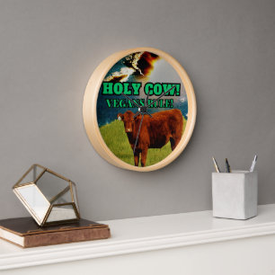Reloj Regalo Vegan, Regalo de Cow Lover! Bovino Divino