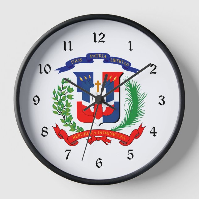 Reloj República Dominicana - Sello - Bandera - Símbolo (Anverso)