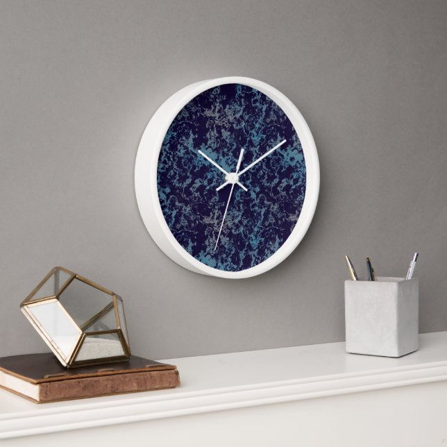 Reloj Resumen azul (Oficina)