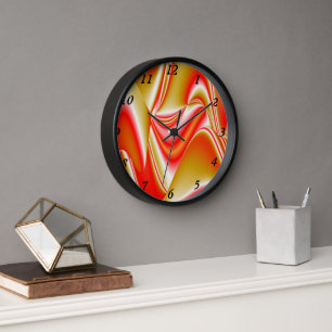 Reloj Resumen de amor y oro en 3D Rainbowart