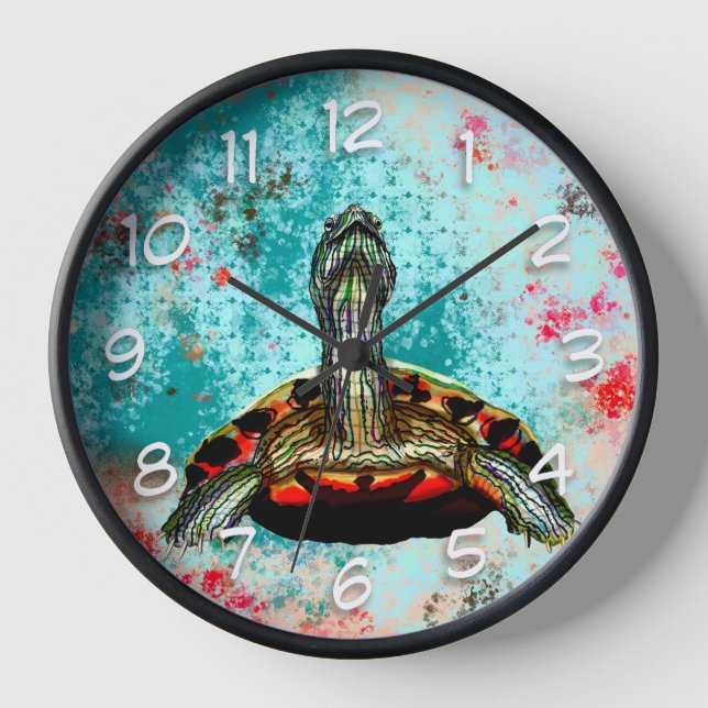 Reloj Resumen de arte de tortuga (Anverso)