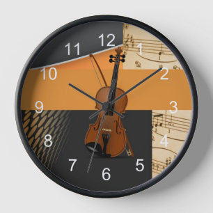 Reloj Resumen de diseño de violín