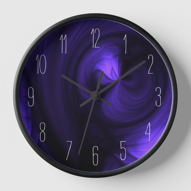 Reloj Resumen de Swirl Black Smorl - Púrpura Profundo (Anverso)