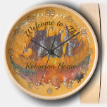 Reloj Resumen familiar Sunset 0612<br><div class="desc">Pintura "Resumen de la colección Sunset 0612" Personalice en la página del producto o haga clic en el botón "Personalizar" para obtener más opciones de diseño. Diseño creado a partir de mi pintura "Resumen del atardecer 0612" que capta una puesta de sol pintada de una foto que tomé de los...</div>