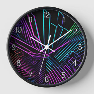 Reloj Resumen geométrico colorido