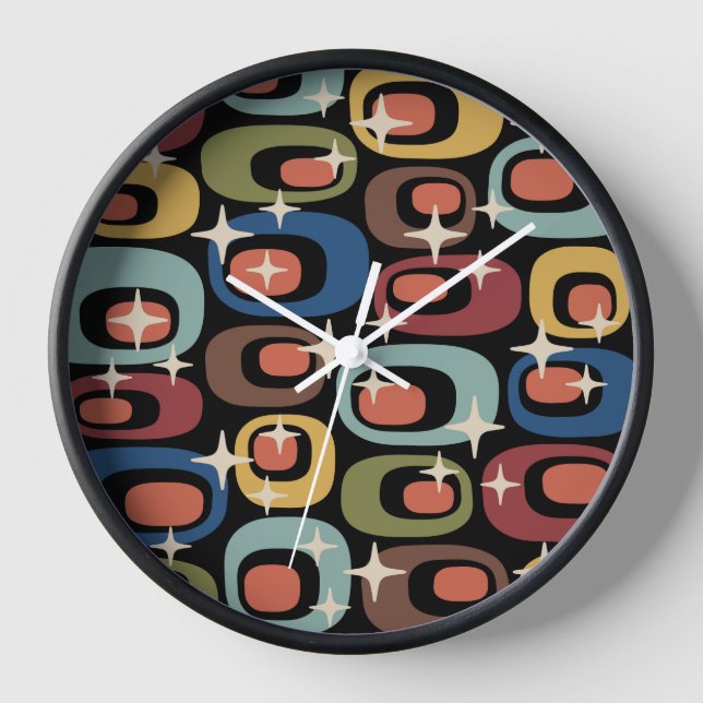 Reloj Resumen moderno Retro Mid Century (Anverso)