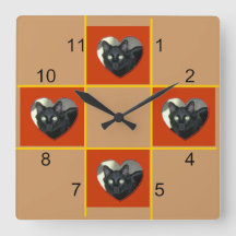 Reloj - retoño Mascota (corazón rojo)