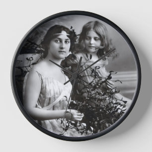 Reloj Retrato inmaduro de madre e hija
