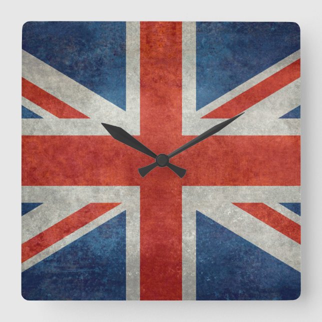 Reloj retro del estilo de la bandera británica (Anverso)