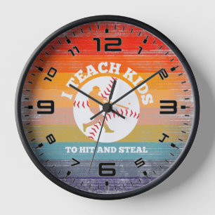 Reloj Retro Sunset Enseño A Los Niños A Golpear Y Robar