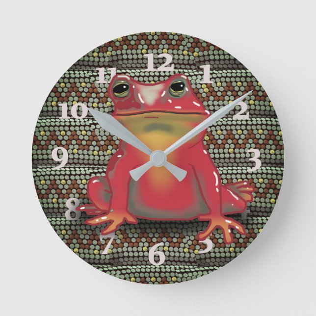 RELOJ ROJO DE RONDA NUMBERED FROG (Anverso)