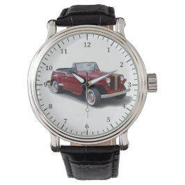 reloj rojo Jeepster de 1950