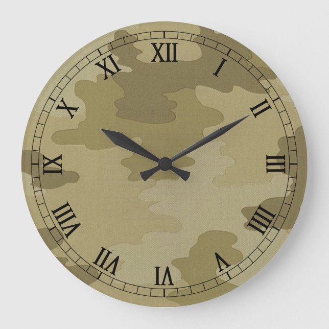 Reloj romano de camuflaje ligero redondeado (Anverso)