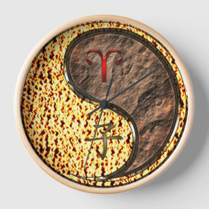 Reloj Rompecabezas de Aries y Rata de Tierra