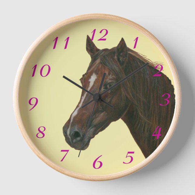 Reloj Ropa equina de yegua de castaño (Anverso)