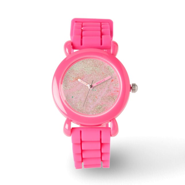 reloj rosa brillo (Anverso)