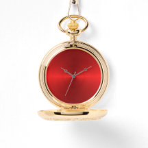 Reloj rosa del degradado metálico rojo MeCircular