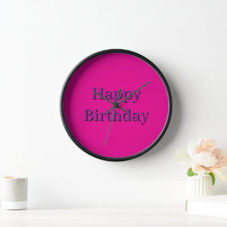 Reloj Rosa - Feliz Cumpleaños