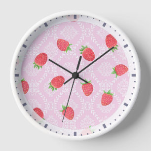 Reloj Rosa Fresa Con Motivo