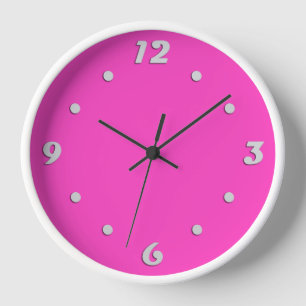 Reloj Rosa neón