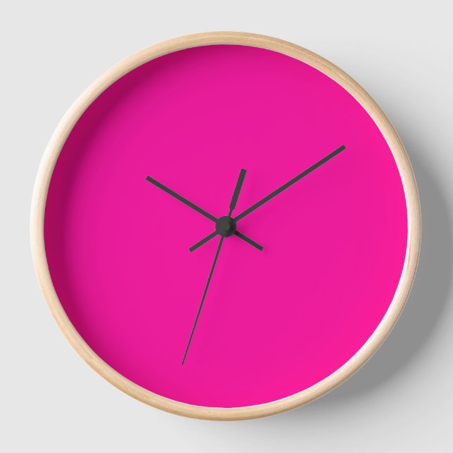 Reloj Rosa Neon Sólido (Anverso)