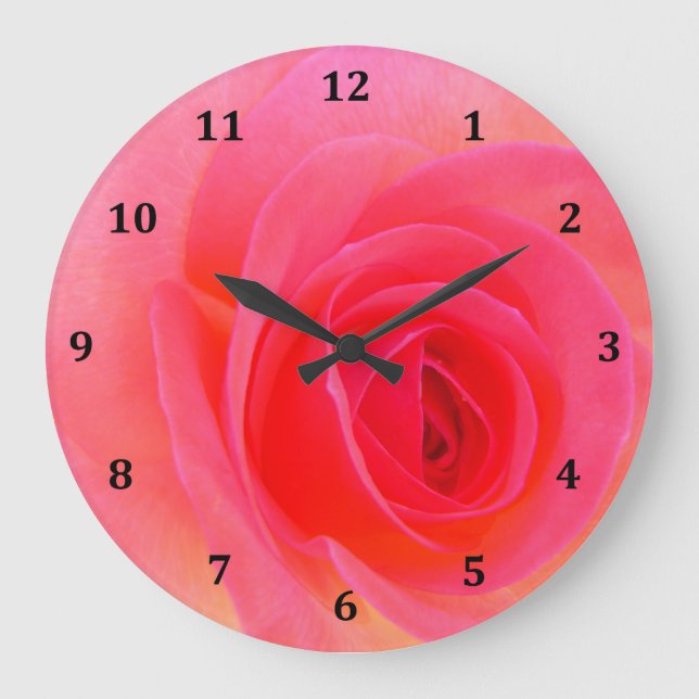 Reloj rosa rojo y rosa (Anverso)