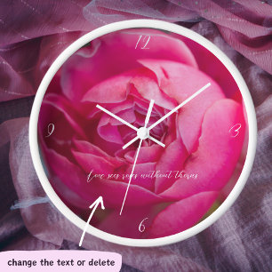 Reloj Rosa rosa grande