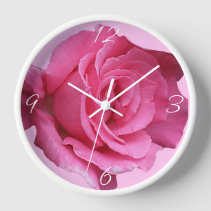 Reloj Rosa rosa moderno moderno de moda boho hermoso