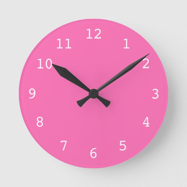 Reloj rosa simple (Anverso)