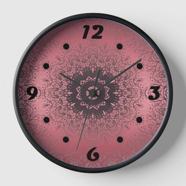 Reloj rosa y gris (Anverso)