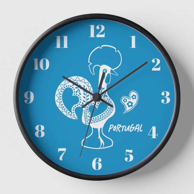 Reloj Rostro de Barcelos, Portugal, silueta (Anverso)
