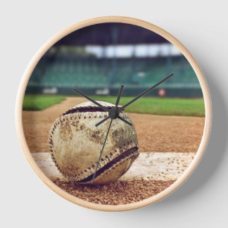 Reloj Round wall clock, Baseball Field.