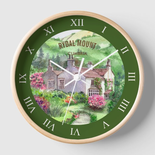 Reloj Rydal Mount, la casa de William Wordsworth (Anverso)