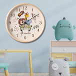 Reloj Safari de color de agua personalizada<br><div class="desc">Presenta un toque encantador y personalizado a tu decoración de casa con nuestro reloj de animales Safari de color de agua personalizado. Este encantador reloj cuenta con encantadores ilustraciones acuáticos de animales de safari, cada uno con un carácter y un encanto exuberantes. Desde los majestuosos leones hasta los elefantes juguetones,...</div>