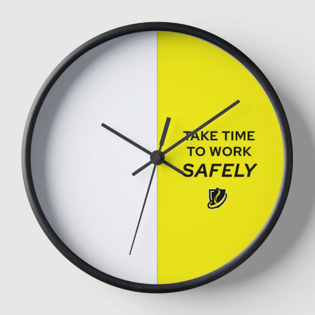 Reloj SAFETY CLOCK - Time For Safety (Anverso)