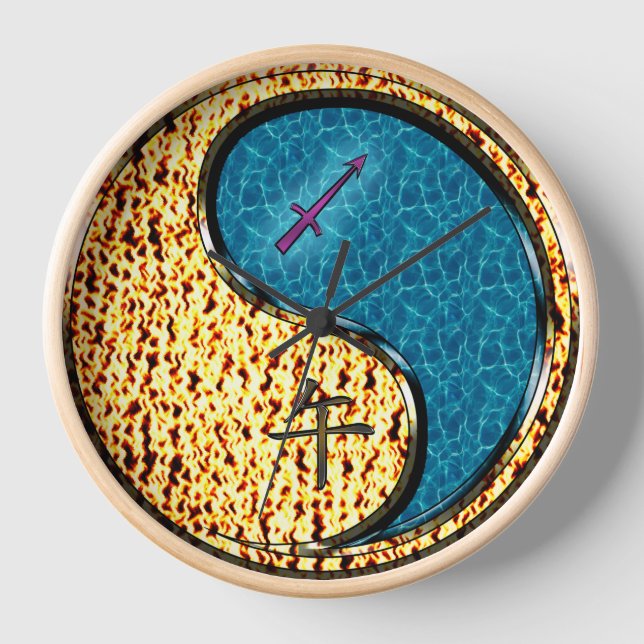 Reloj Sagitario & Caballo de Agua (Anverso)