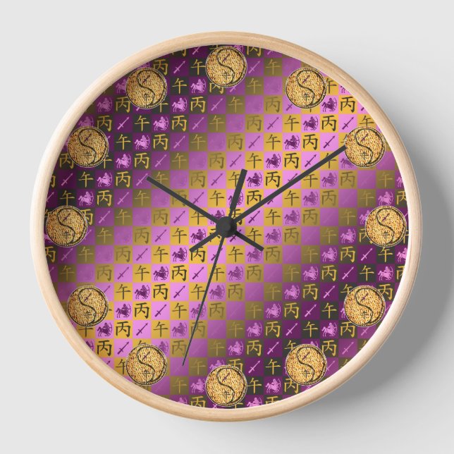 Reloj Sagitario & Caballo de Fuego (Anverso)