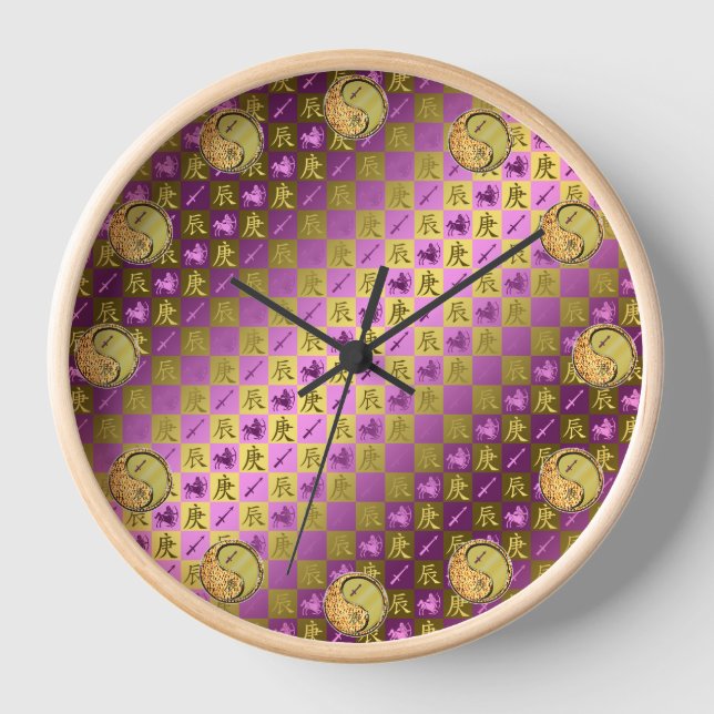Reloj Sagitario & Dragón de Metal (Anverso)