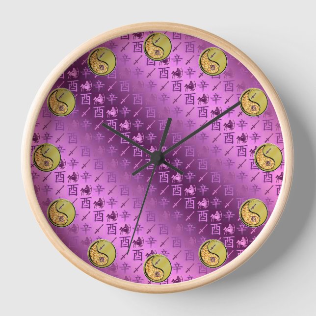 Reloj Sagitario & Gallo de Metal (Anverso)