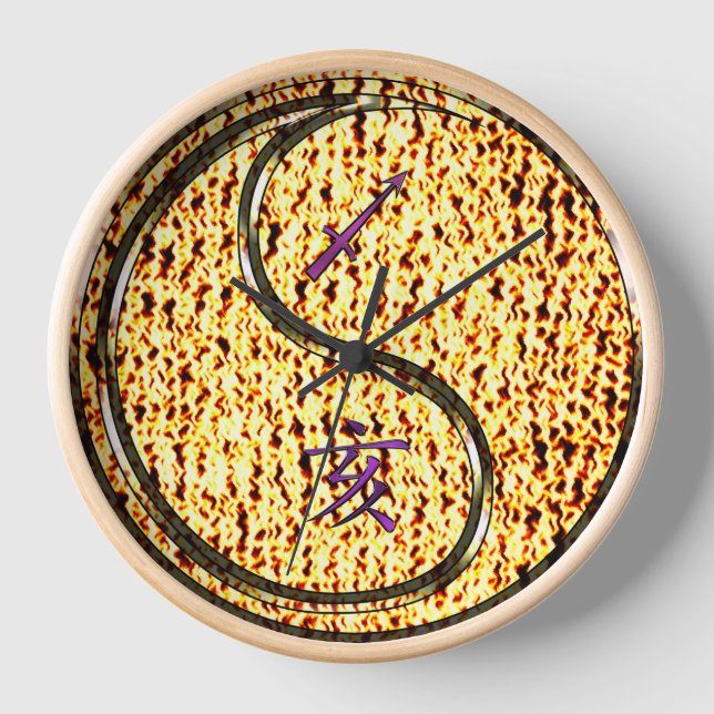 Reloj Sagitario & Jabalí de Fuego (Anverso)